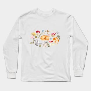 Cottagecore Aesthetic | Watercolor | Long Sleeve T-Shirt